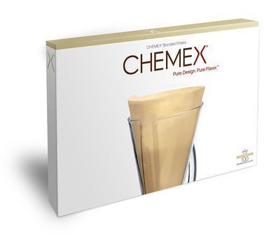 CHEMEX - Boîte de 100 filtres naturels pour cafetière 1 à 3 tasses